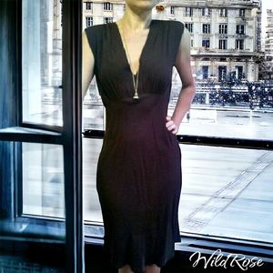 L'AGENCE100% Pur Amour Dark Purple Sheath Dress